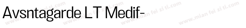 Avsntagarde LT Medif字体转换